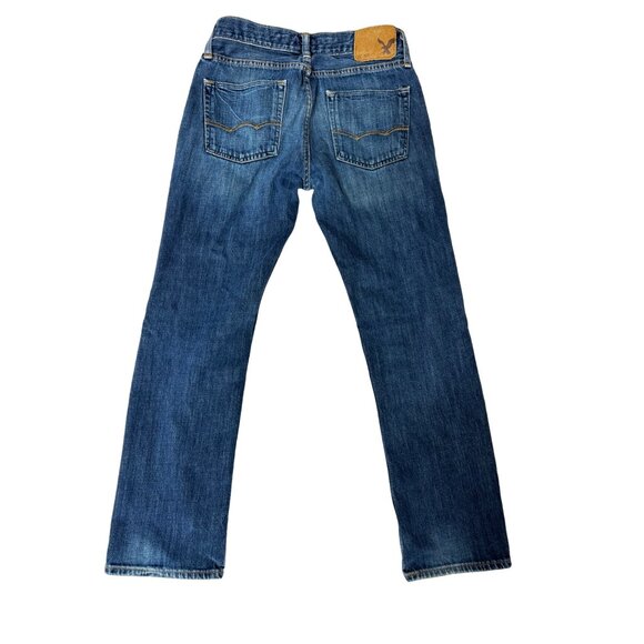 American Eagle Men’s Jeans 29x30 Slim Straight Leg Blue Medium Wash - Picture 2 of 7